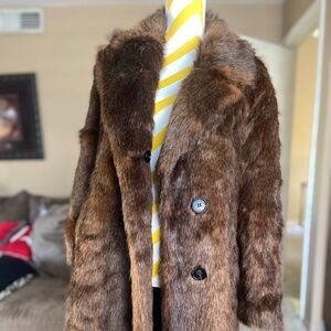 Zara faux fur coat